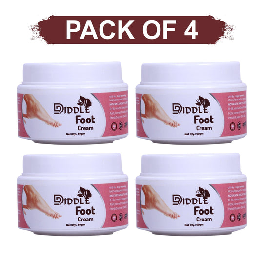 DRIDDLE Healthy Feet Treatment Foot Cream (50gm) (Pack of 4)